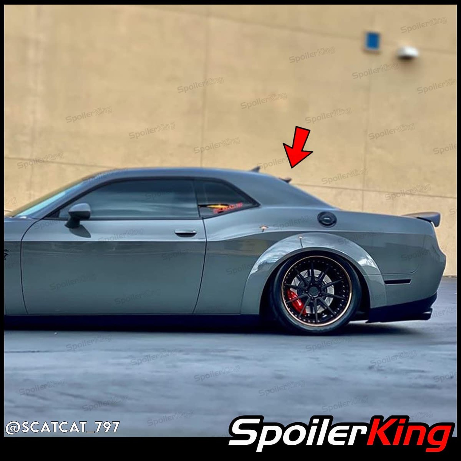 SpoilerKing Roof Spoiler XL Special Edition (380SP) Compatible with Dodge Cha...