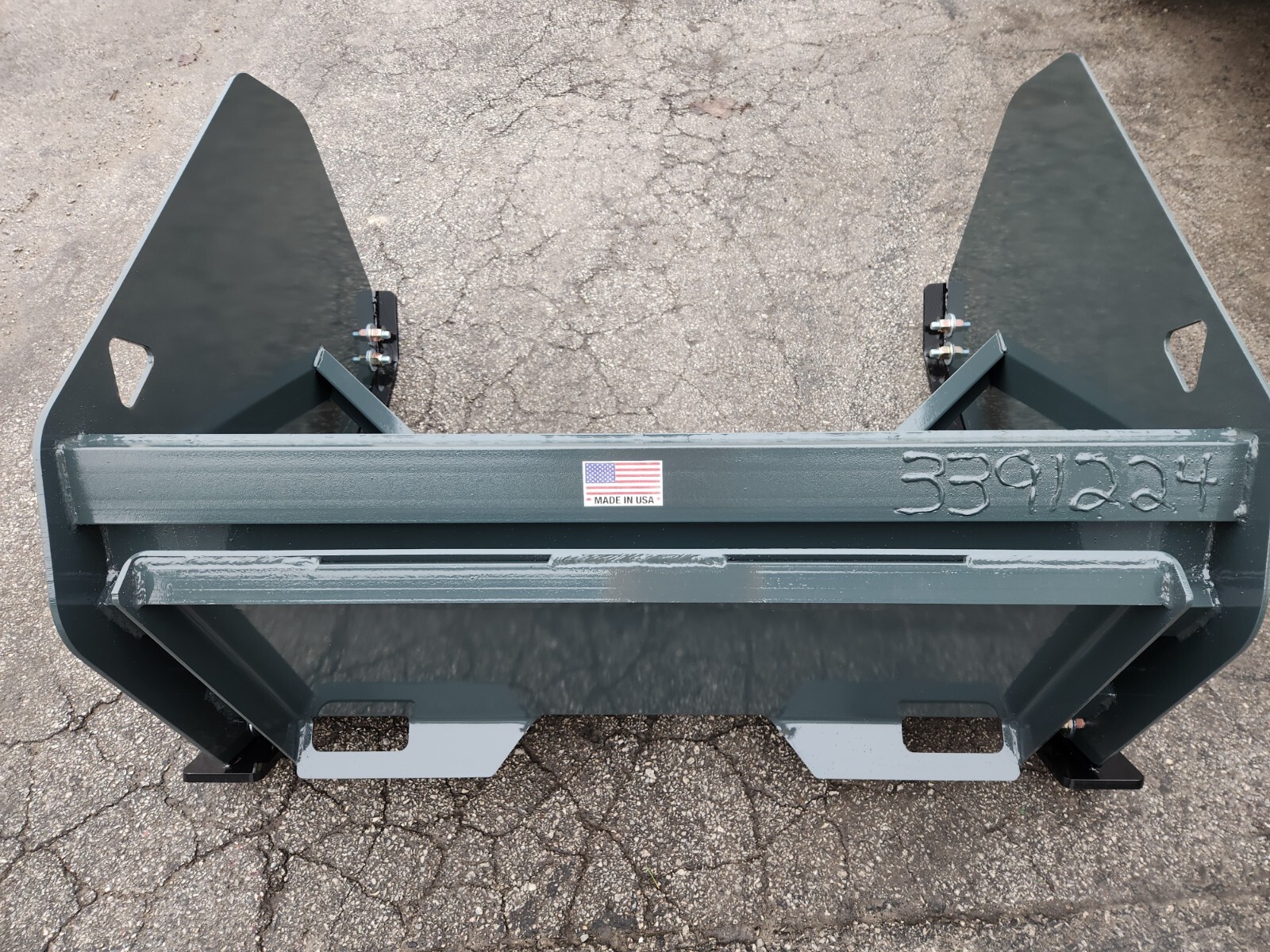 Mini Bobcat 4' HD Snow Pusher Box MT52 MT55 MT85 MT100 463 S70 Mount 24" Tall