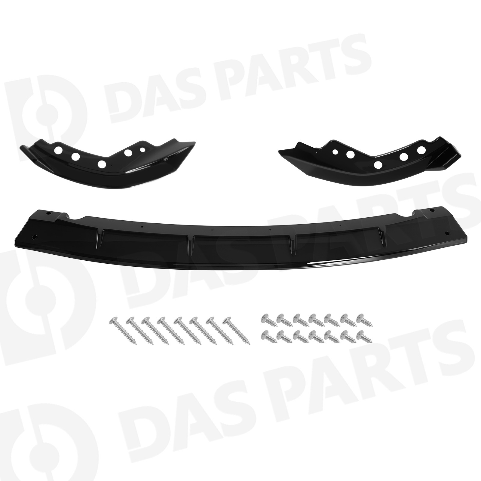 For 2019-2022 BMW G20 330i M Sport M340i GT Style Front Bumper Lip Glossy Black