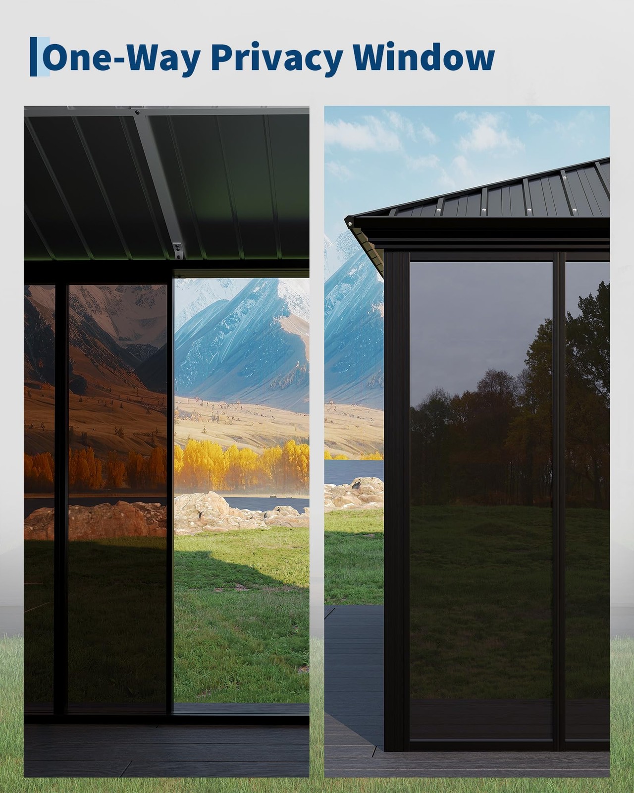 All-Aluminum Hardtop Gazebo 12x20 ft Enclosed Sunroom w/ Sliding Doors Patio