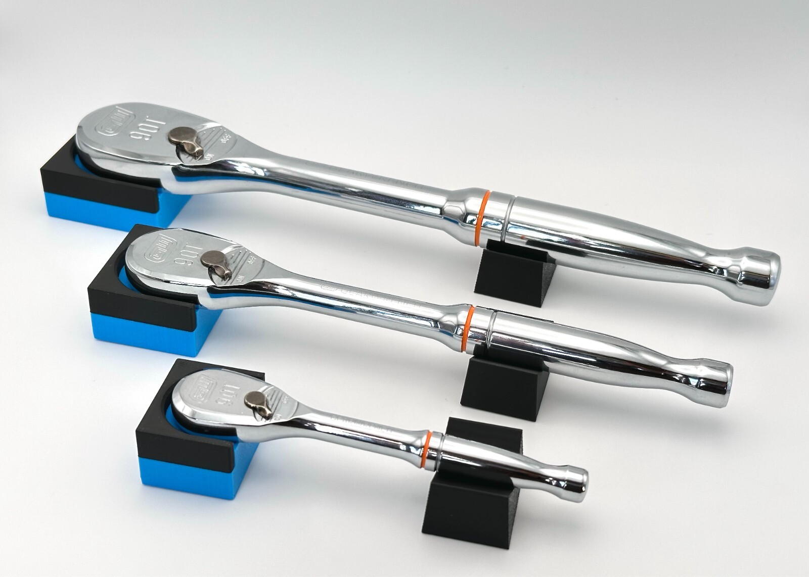 Modular Ratchet Organizers, Magnetic Base 1/4", 3/8", 1/2" | No Ratchet