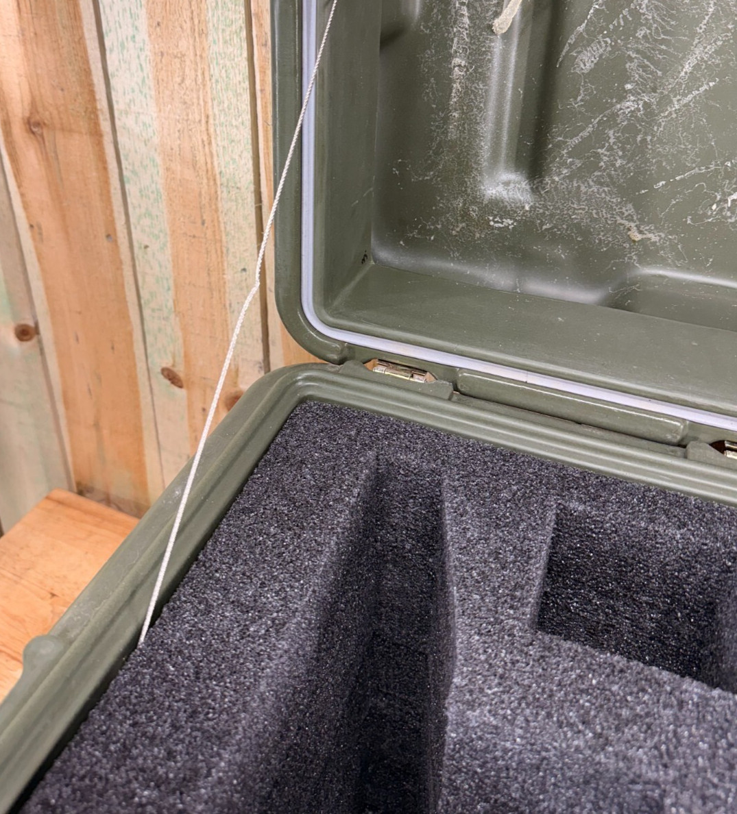 Pelican Hardigg Case 33x21x21.5" Green Waterproof Storage Footlocker