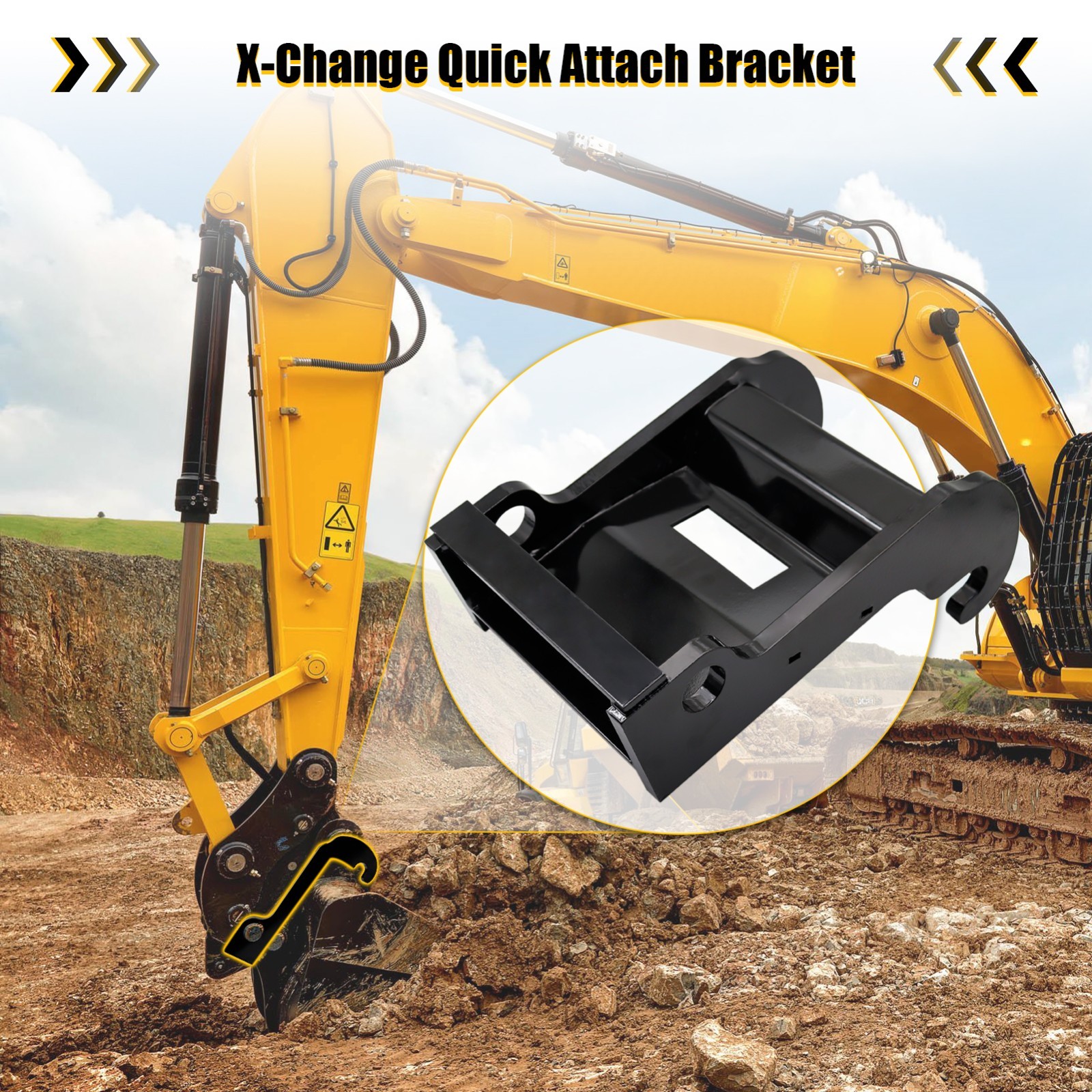 Quick Attach Excavator Coupler Bracket For Bobcat X-change E26 E32 E35 E42 E50