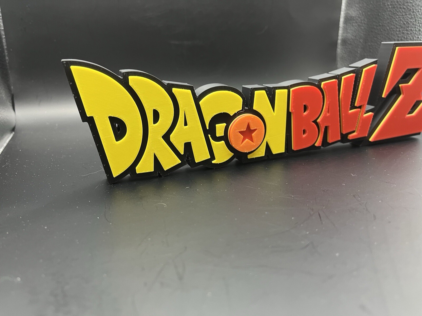 Dragon Ball Z Logo Sign Display | 3D Wall Desk Shelf Art