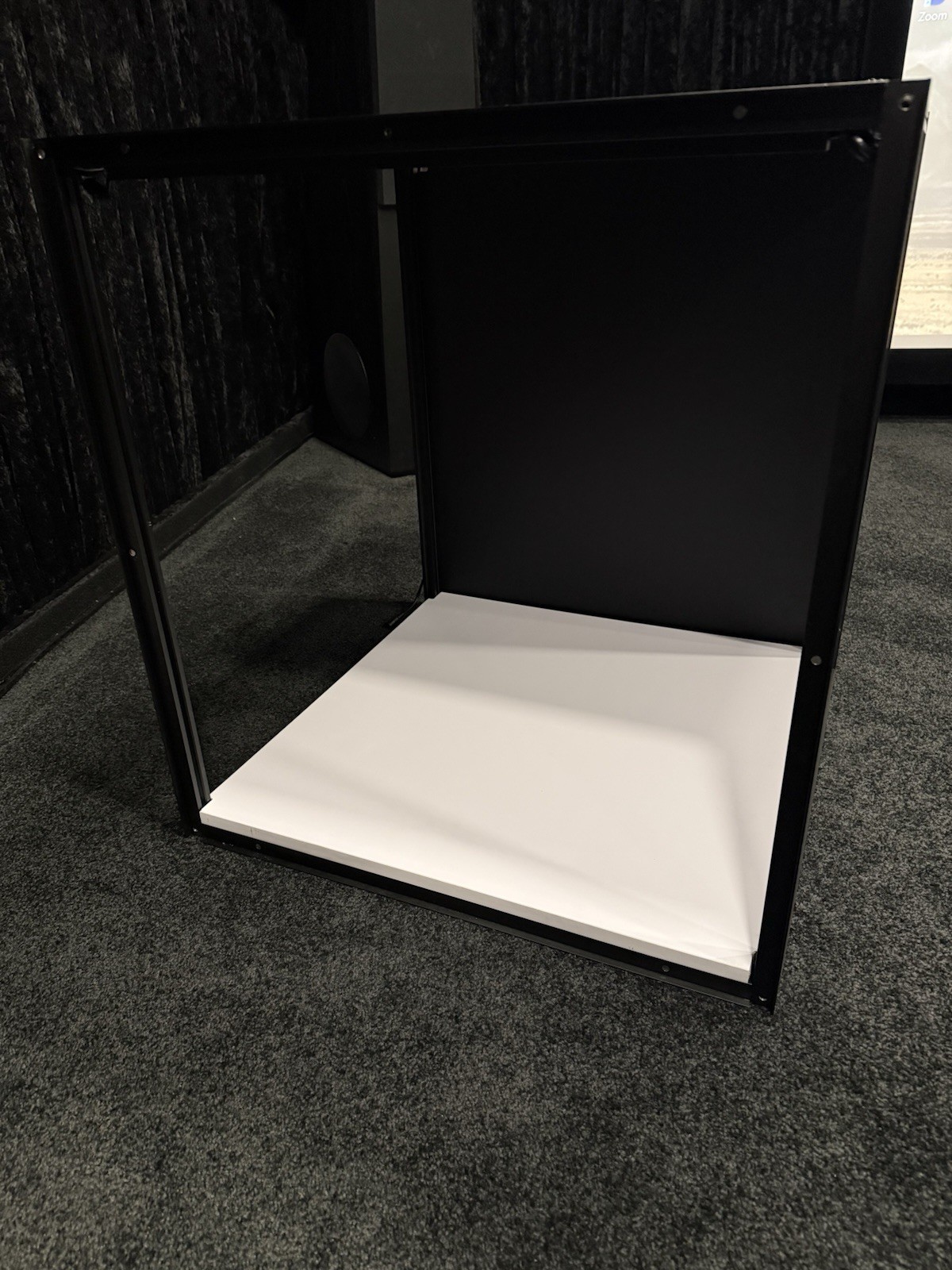 Moducase DF60 Display Case- IN HAND, READY TO SHIP. White Base; LED Strip. L@@K!