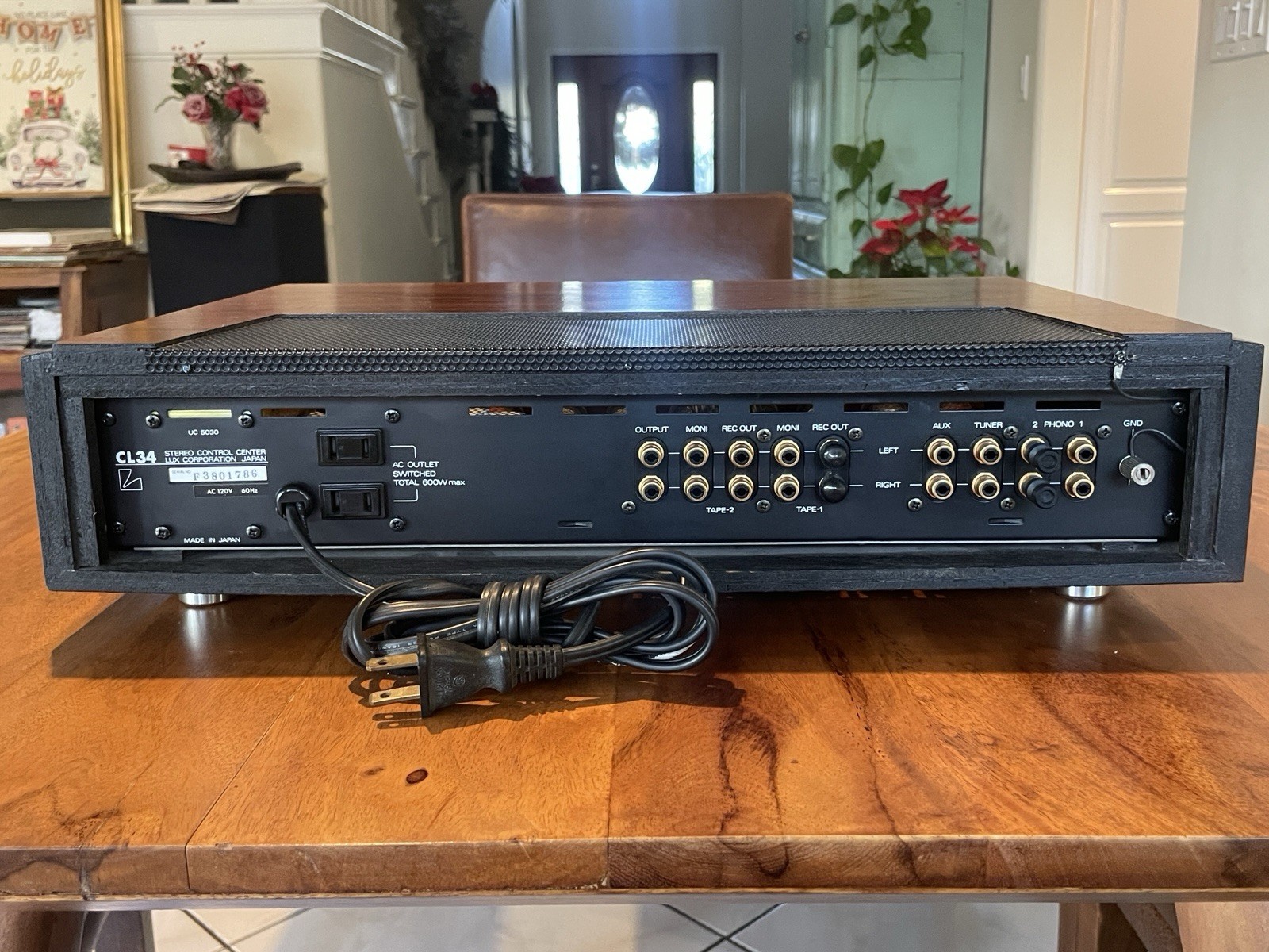 Luxman CL34 12AX7 12AU7 Tube Stereo Control Center Preamplifier Duo-B - SERVICED