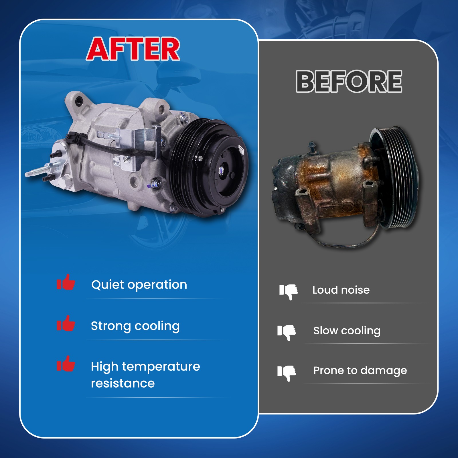 A/C Compressor for Cadillac Escalade Chevrolet Silverado GMC Sierra Yukon