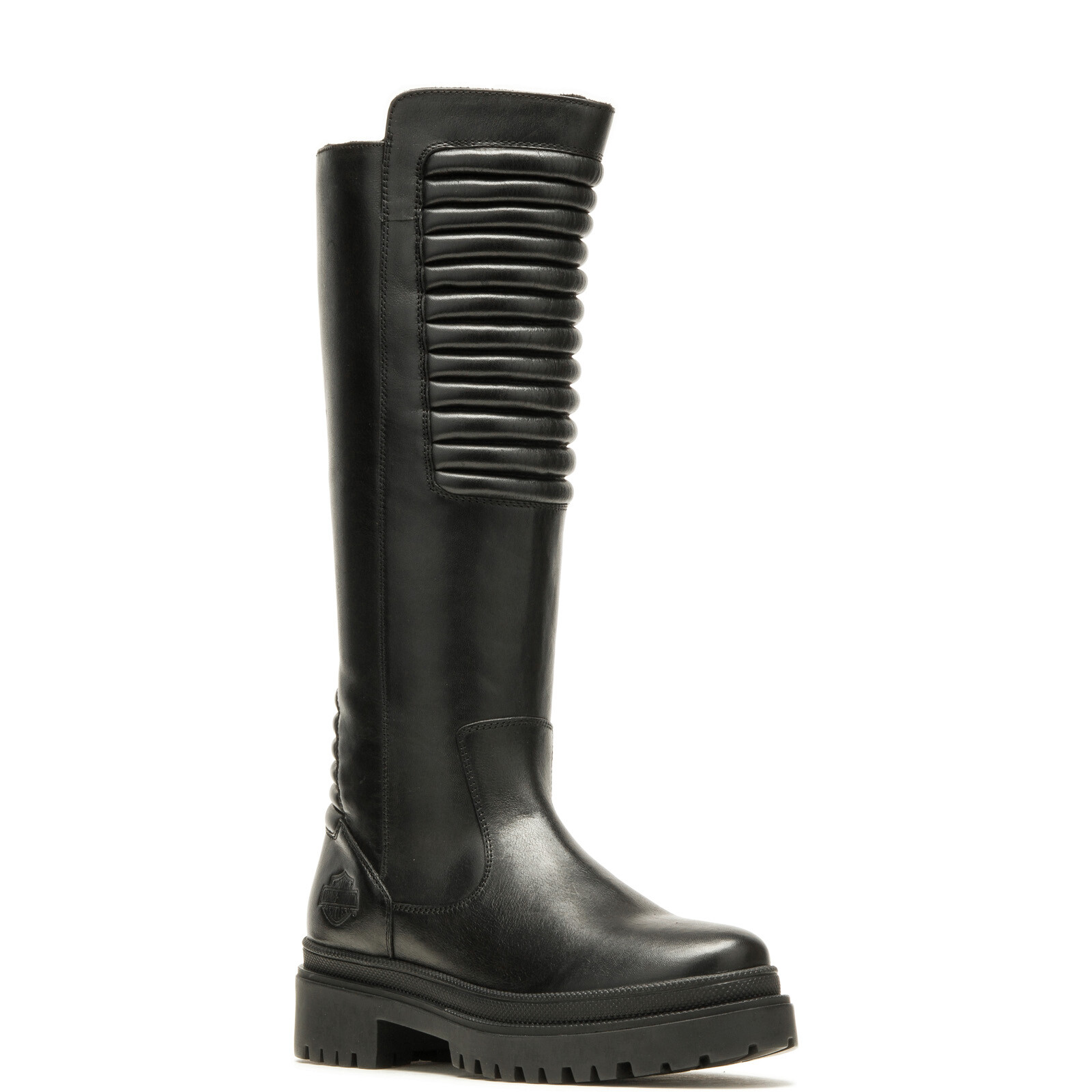 Harley-Davidson Kamton 13" D87216 Womens Black Leather Motorcycle Boots