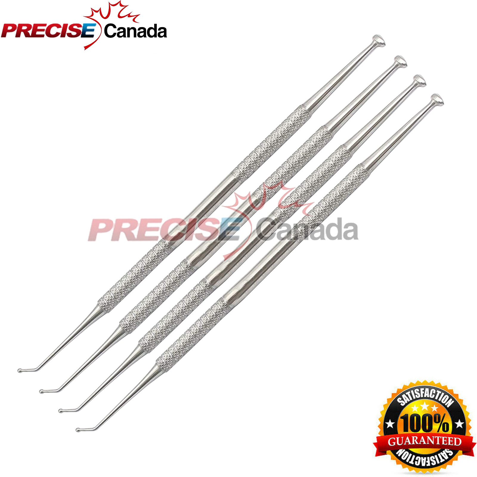 4 Pcs Dental Ball Burnisher 27/29 Ovoid Amalgam Composite Filling Instruments