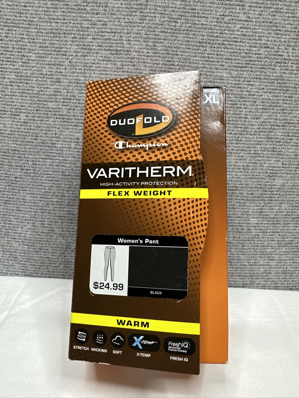 Duofold Women's Warm Pant XL Champion Varitherm Flex Weight Black  NWT