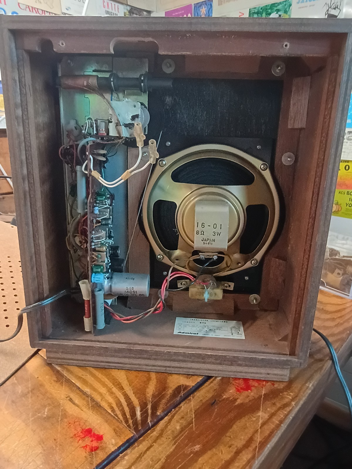 Rare 1966 Admiral Model Y471RA Transistor AM FM Radio - Works Watch Video