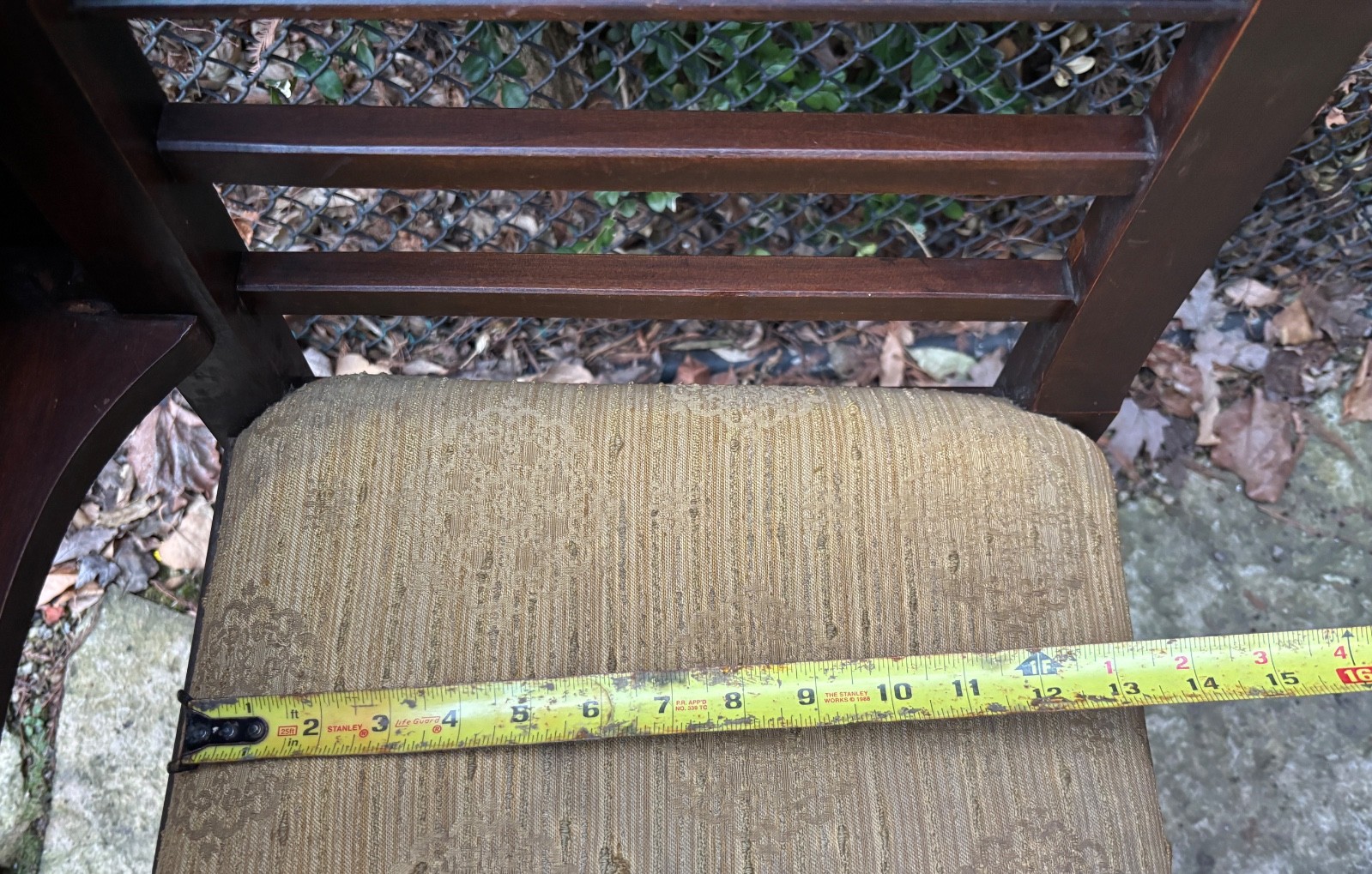 LOVELY!! ANTIQUE ART DECO ACCENT TELEPHONE TABLE GOSSIP BENCH CHAIR CURVED WOOD