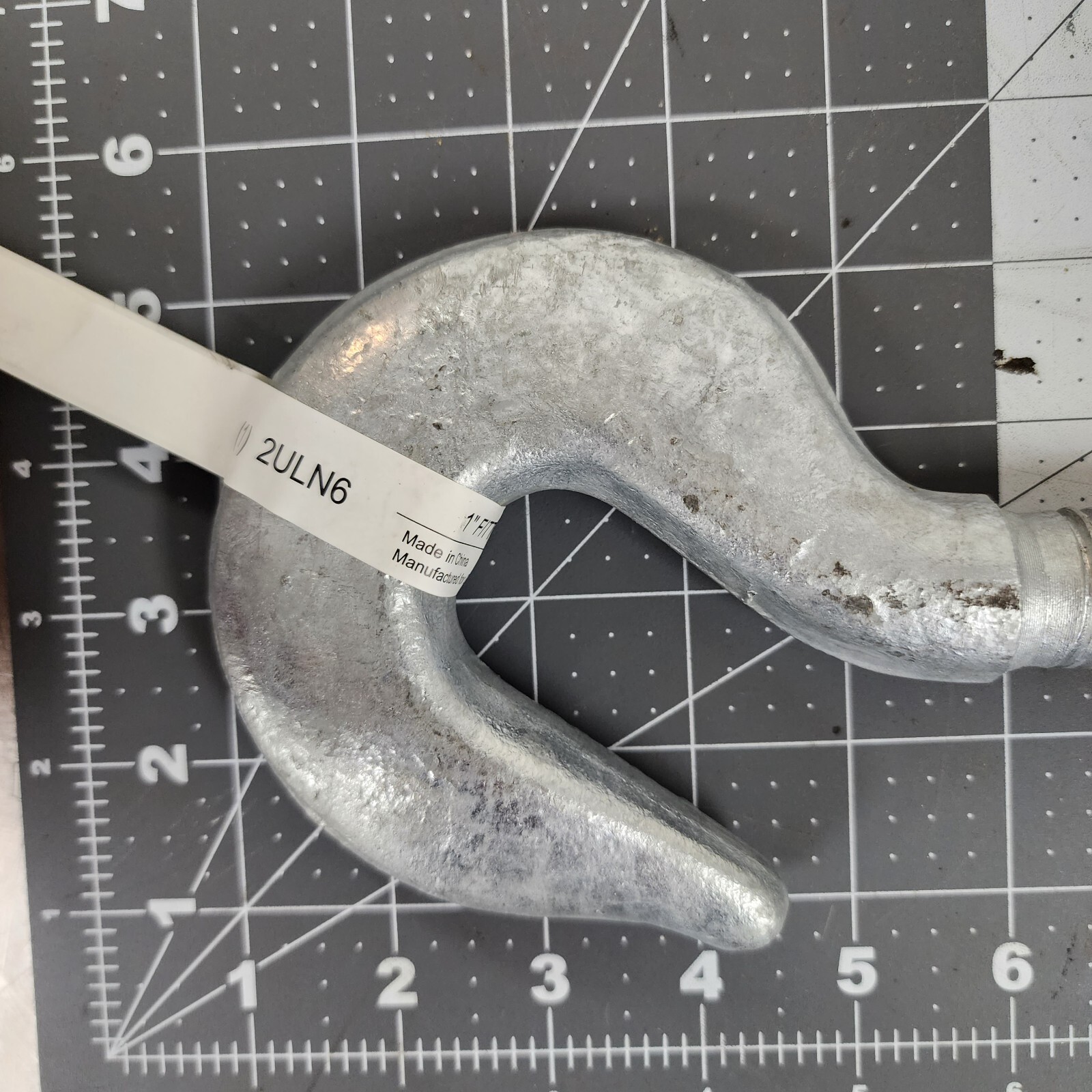 1” x 16” Galvanized Turnbuckle Hook 5000 lbs. 18” Take Up 2ULN6 1 HOOK [B8S2]