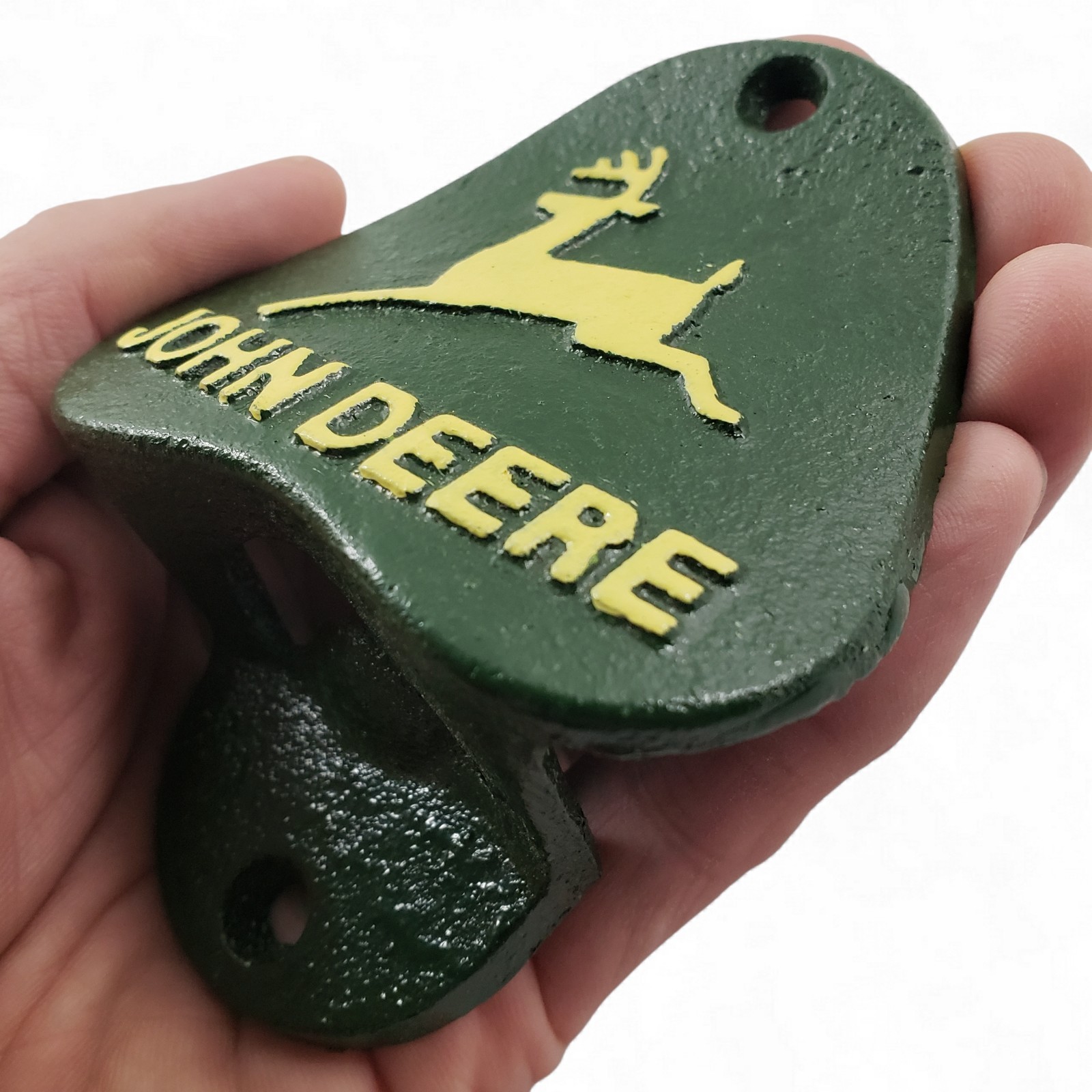 Green deer Vintage Wall Mounted Bottle Opener Cast Iron Bar Decor Beer Opener