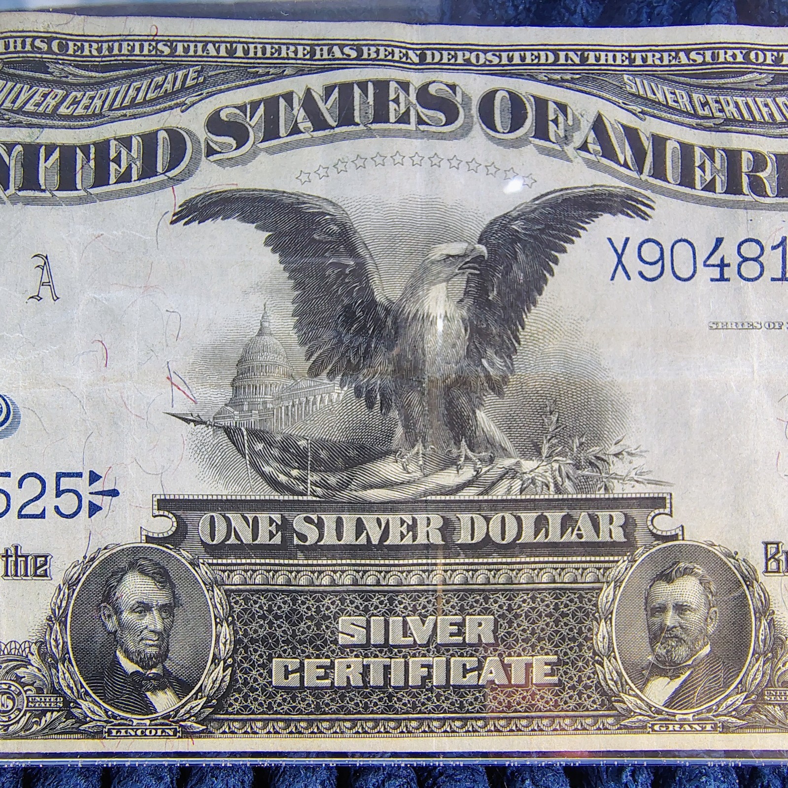 1899 Black Eagle $1 Silver Cert - Fr. 229 - Vernon & McClung - Legacy VF 30 PPQ