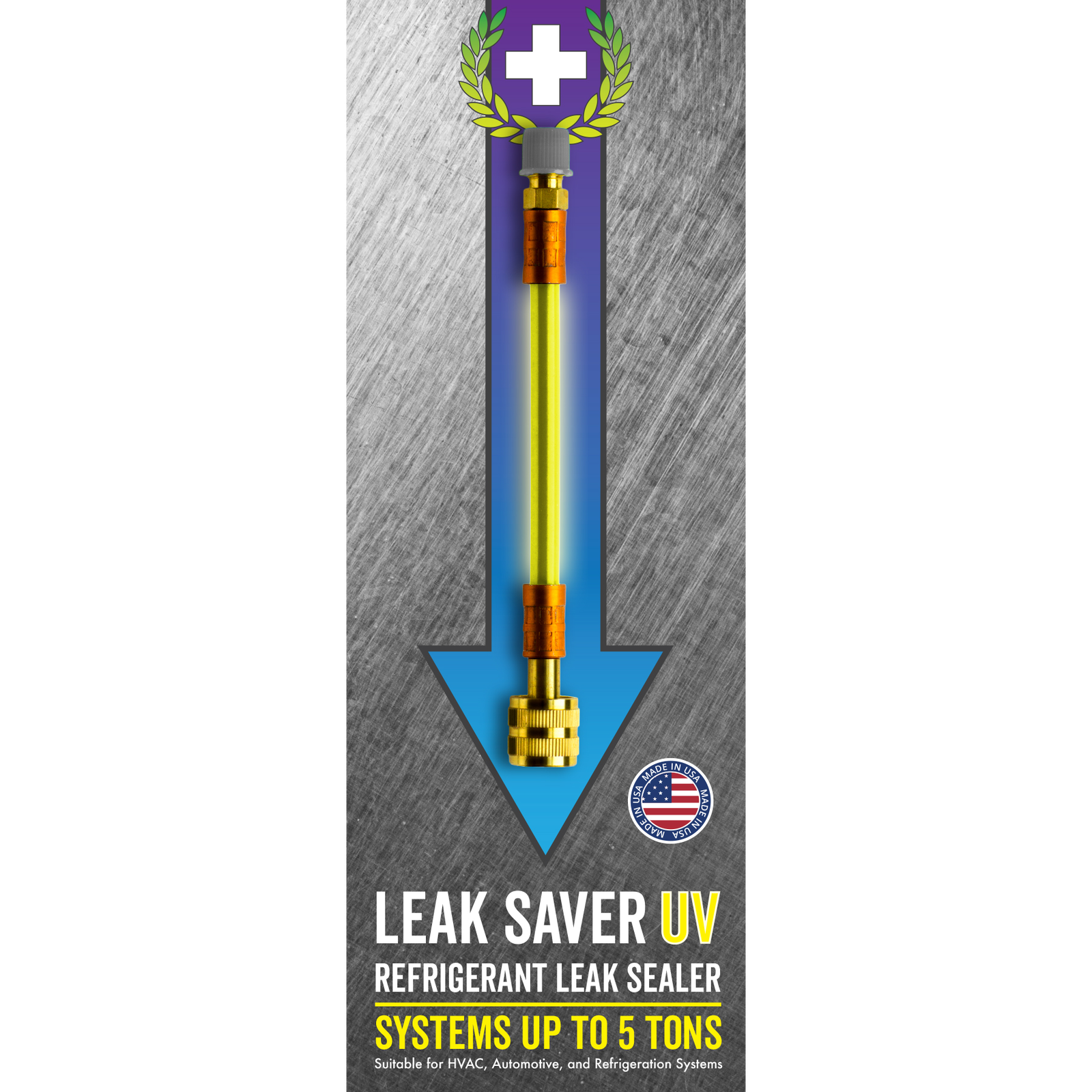 Leak Saver Direct Inject UV - 6 Pack - HVAC & Automotive Refrigerant Leak Sealer