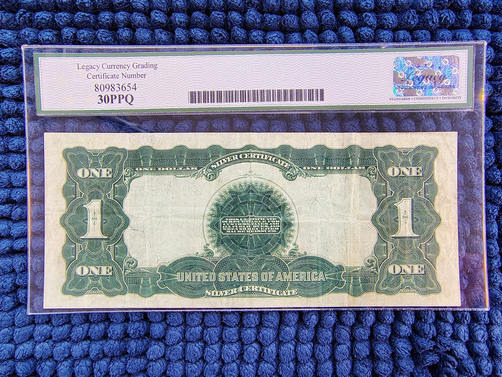 1899 Black Eagle $1 Silver Cert - Fr. 229 - Vernon & McClung - Legacy VF 30 PPQ