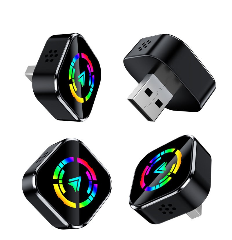 Wireless CarPlay Adapter for Apple iPhone & Android Auto USB Adapter Plug & Play