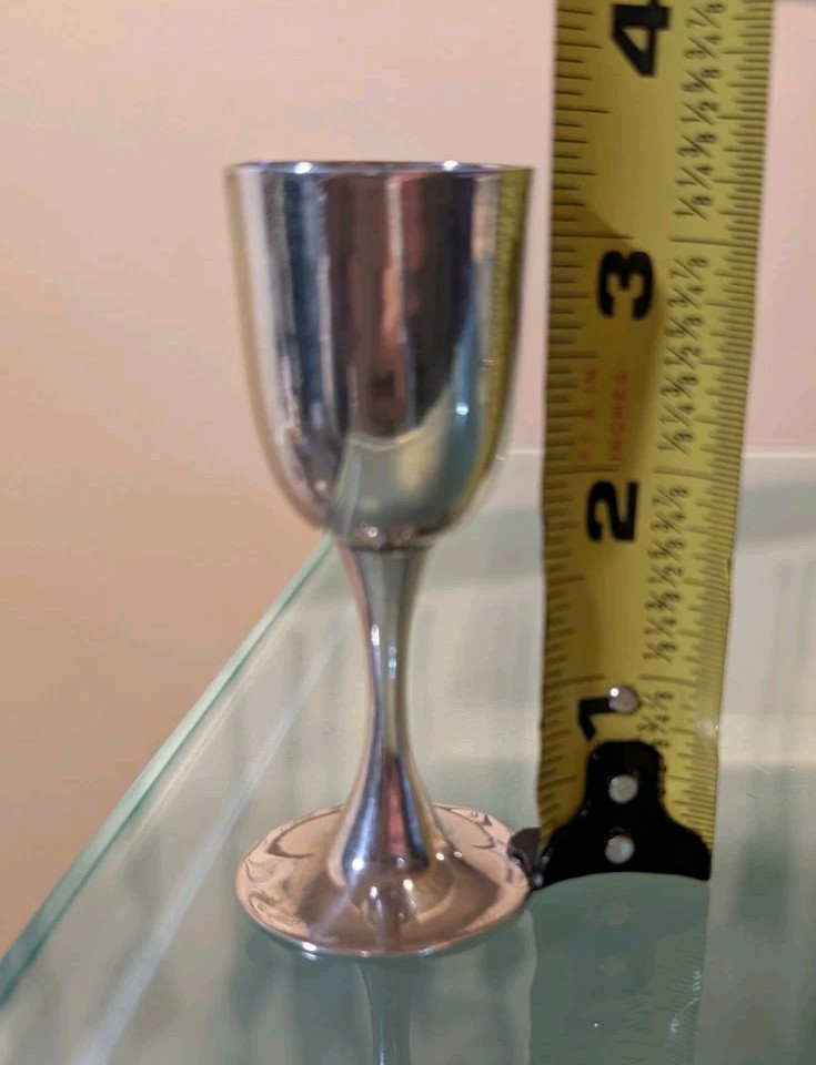 Mexican Sterling Silver 925 Small Cordial Cups, Set Of 4, READ