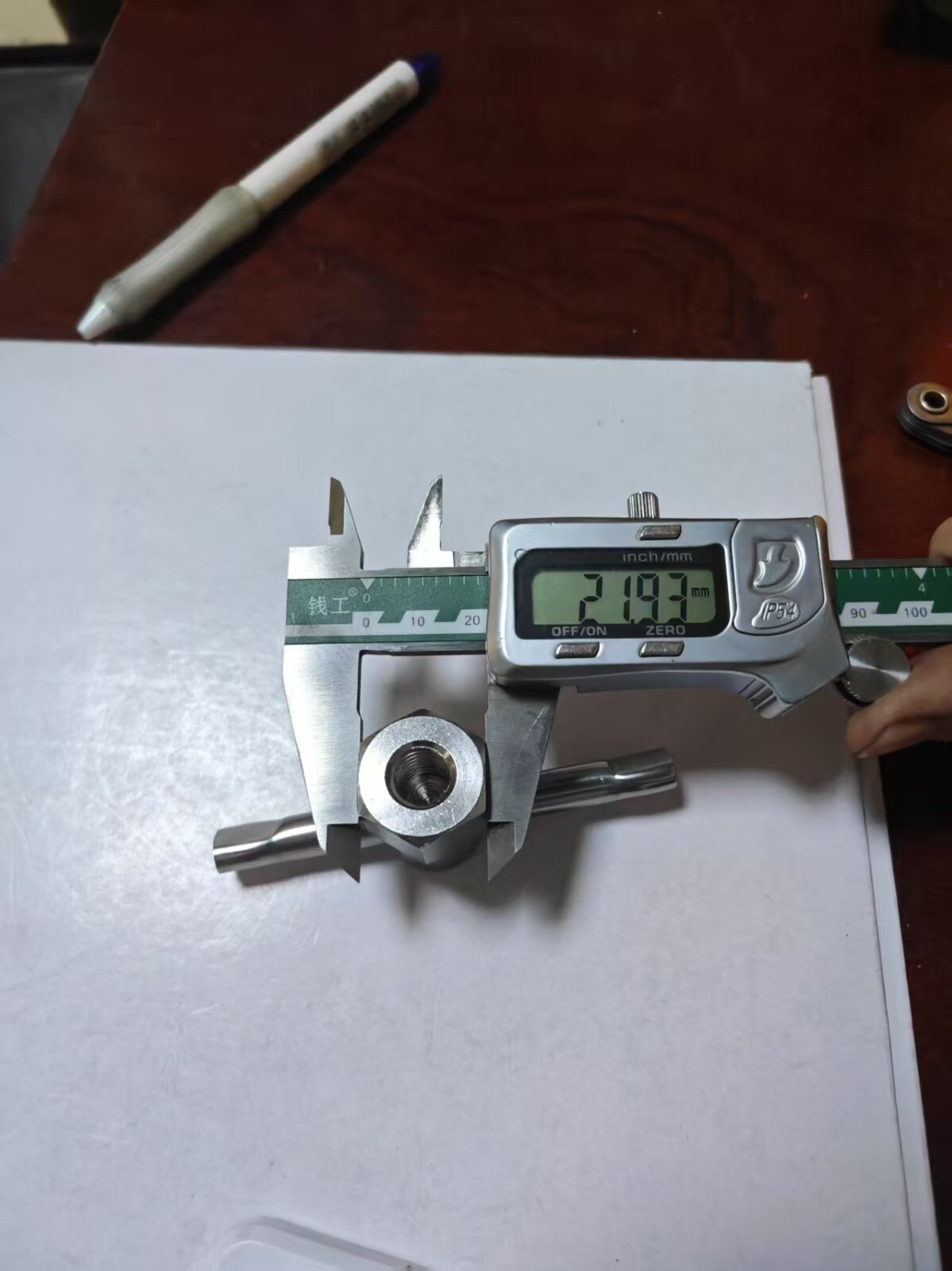 Wilton Style Bench Vise Lock Down Handle Nut Swivel Handle 7/16-14 Stainless