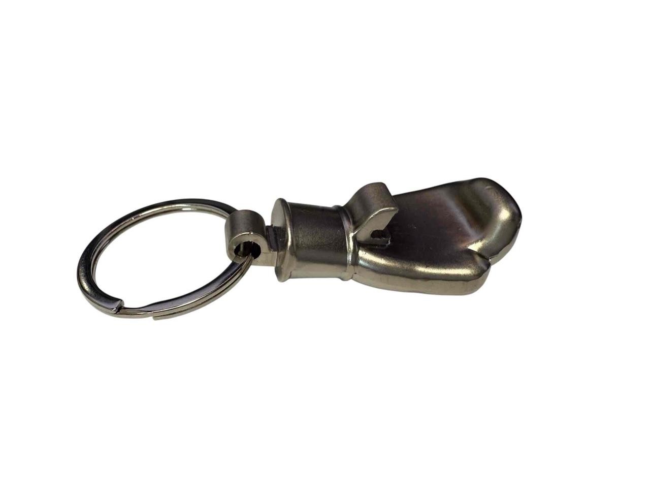 NEW Corona Premier Metal Boxing Glove Bottle Opener Key Chain Silver