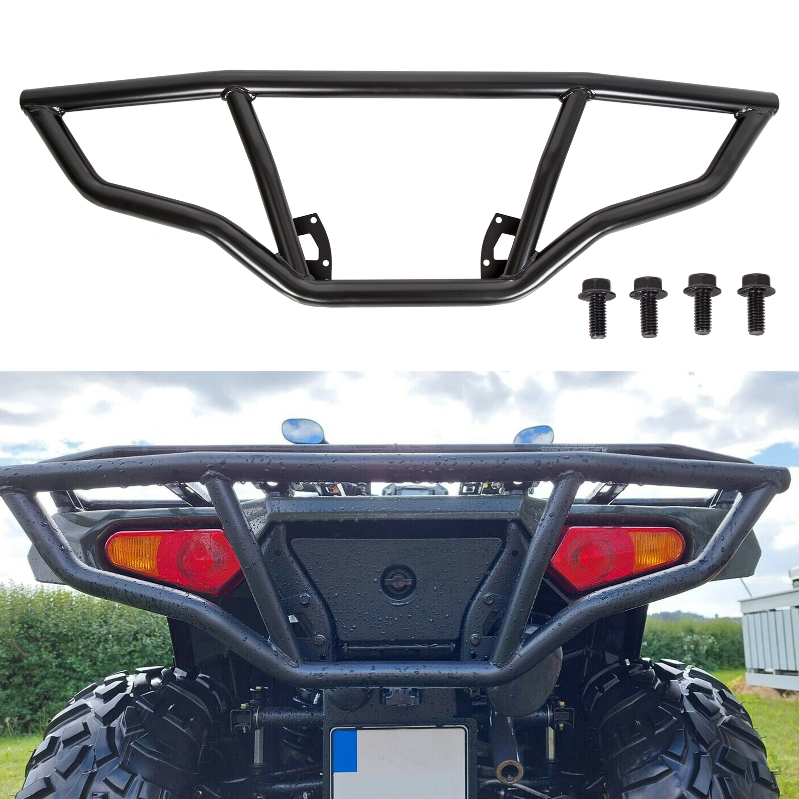 Rear Brush Guard Bumper for 2014-20 Polaris Sportsman 450 570 & ETX Brushguards
