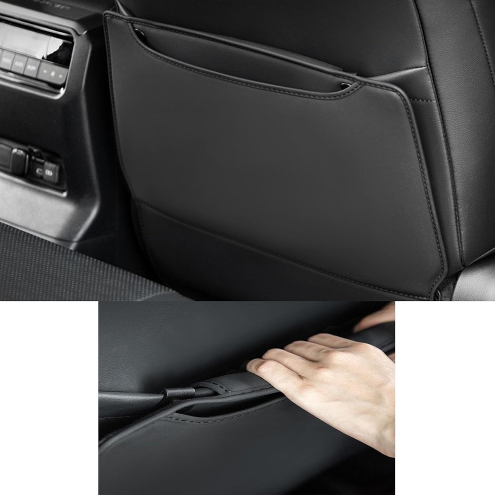 PU Leather Car Seat Back Anti-Kick Mat Pad Universal Protector Cover Accessories