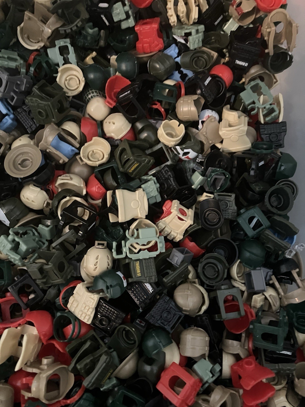 Military Accessories Made For Lego Minifigures Bulk Lot Of 30 Helmet Vest Belts