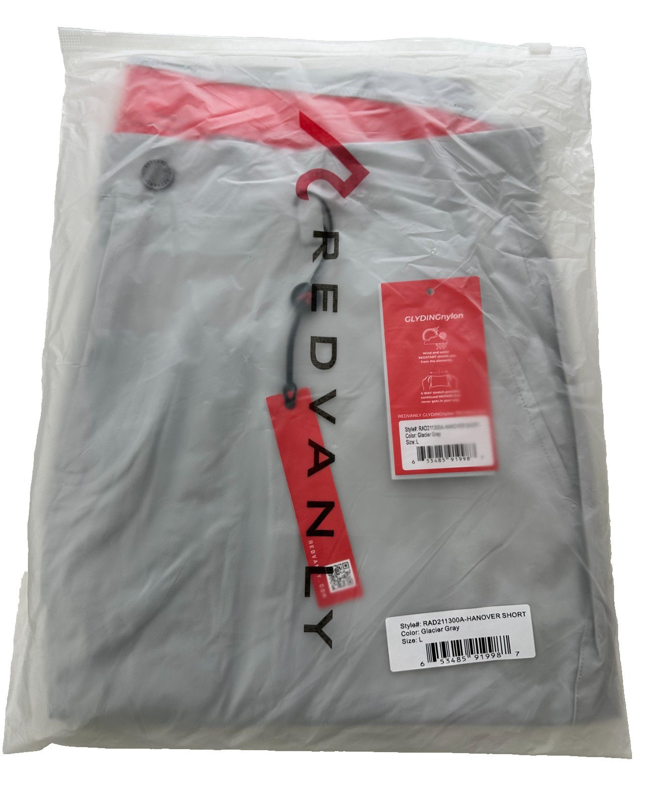 Redvanly Hanover Short 8" Glacier Gray Shorts Large NWT