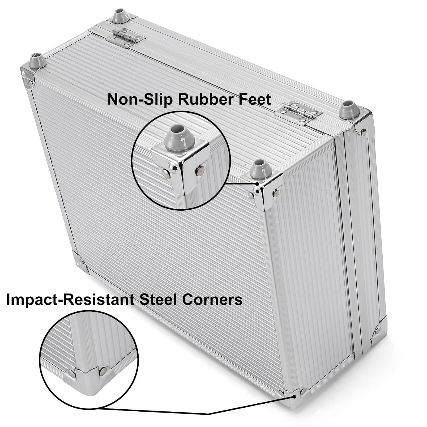 Aluminum Alloy Tattoo Storage Organizer Carrying Case for Tattoo Equipment