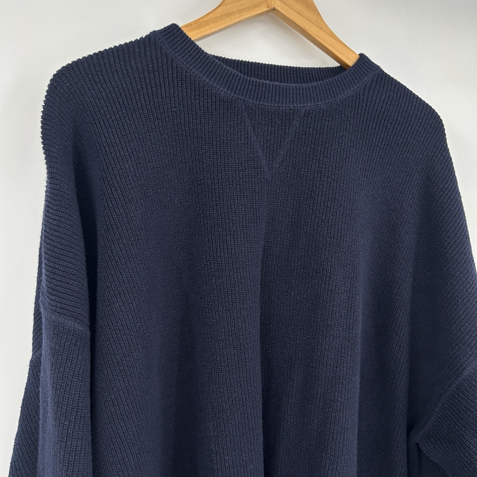 Vintage 90s Fisherman Sweater Mens XXXL Tall Ribbed Chunky Preppy Grunge Indie