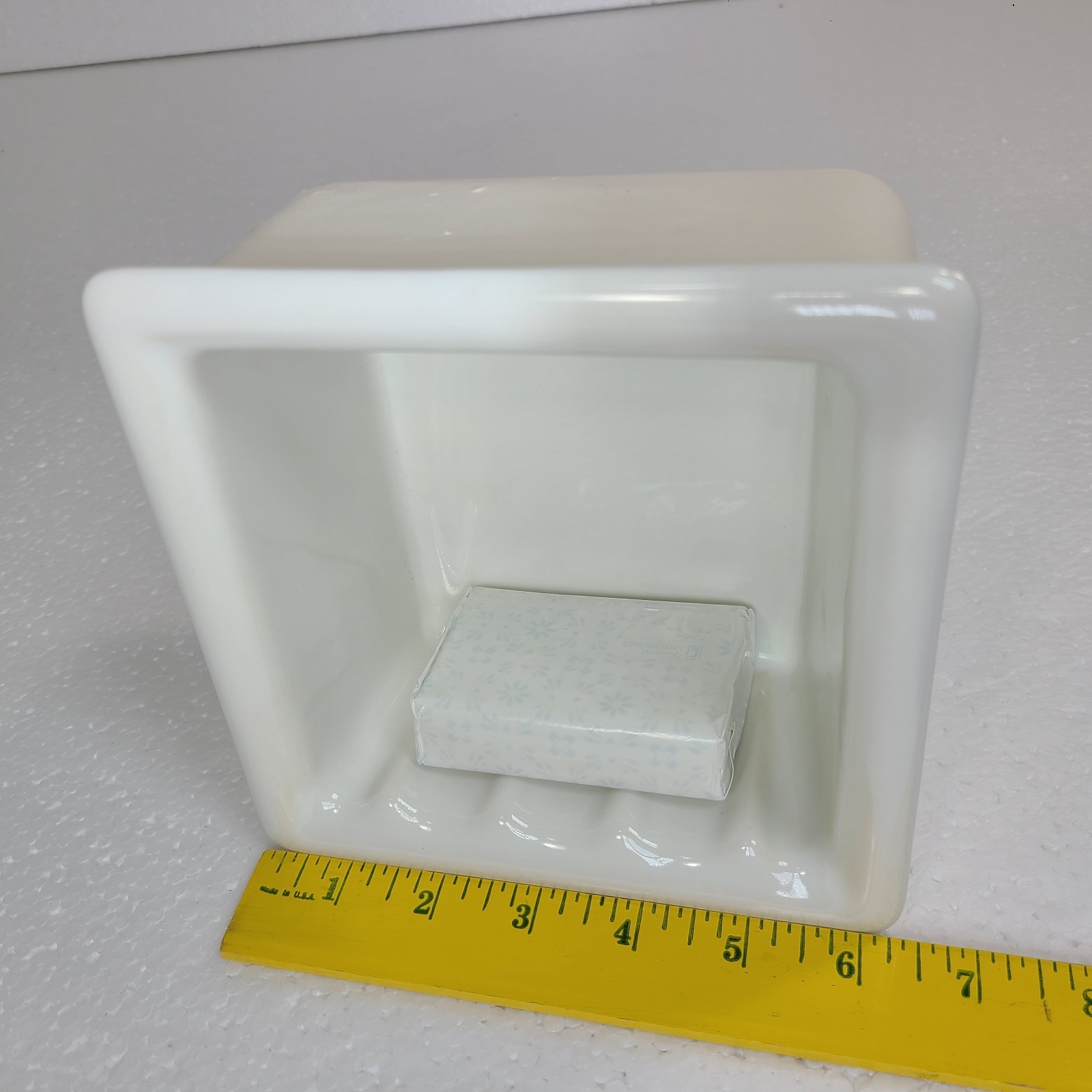 Kohler White Recessed Ceramic Tile Shower Wall Niche Soap Dish Tray Vintage K101