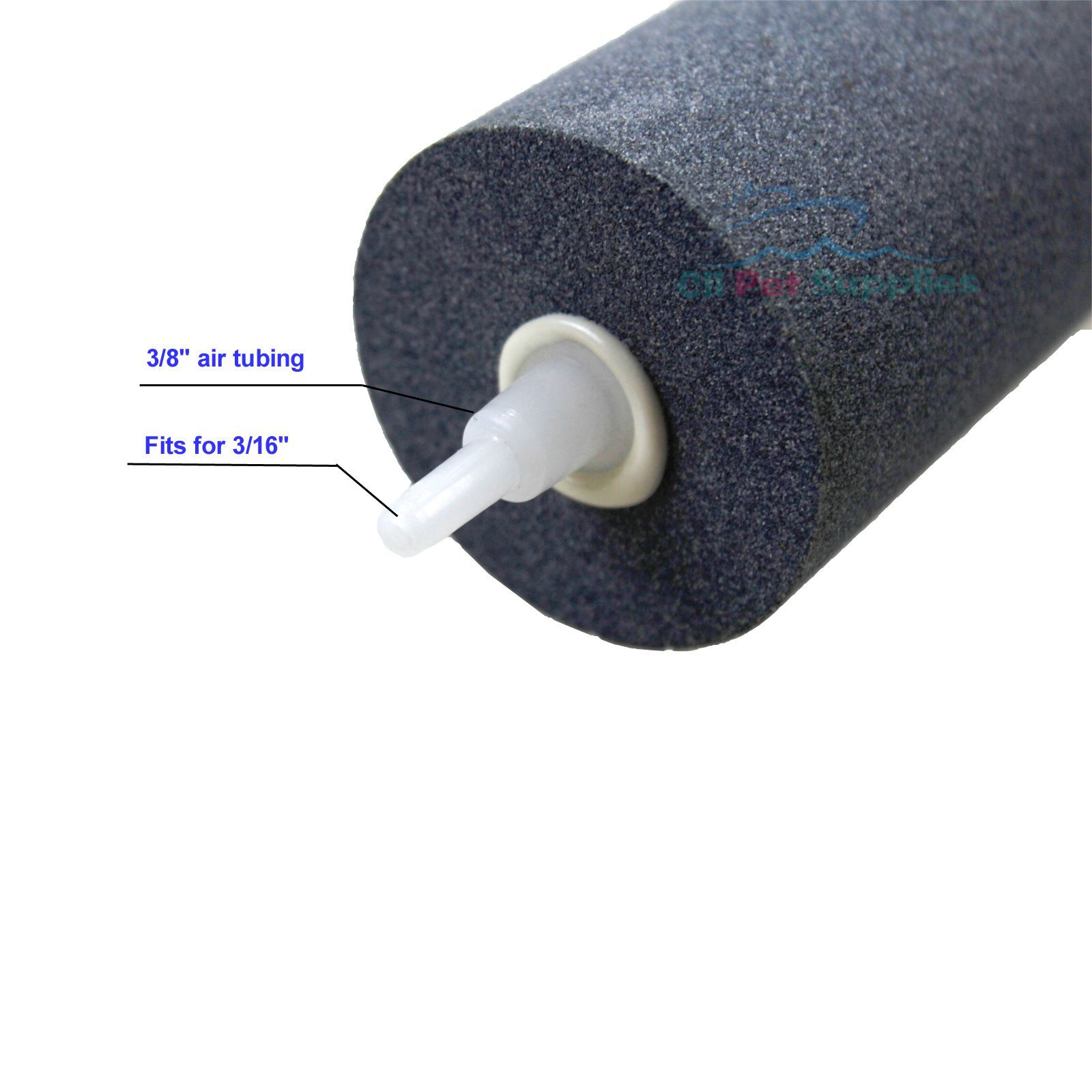 AQUANEAT 10 Pack Air stone, Large Air Stone Cylinder Aquarium Fish Tank 6"x2"