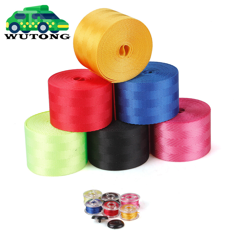 Universal 3.5M Seat Belt Webbing Racing Car Seat Safety Belt Strap Replacement