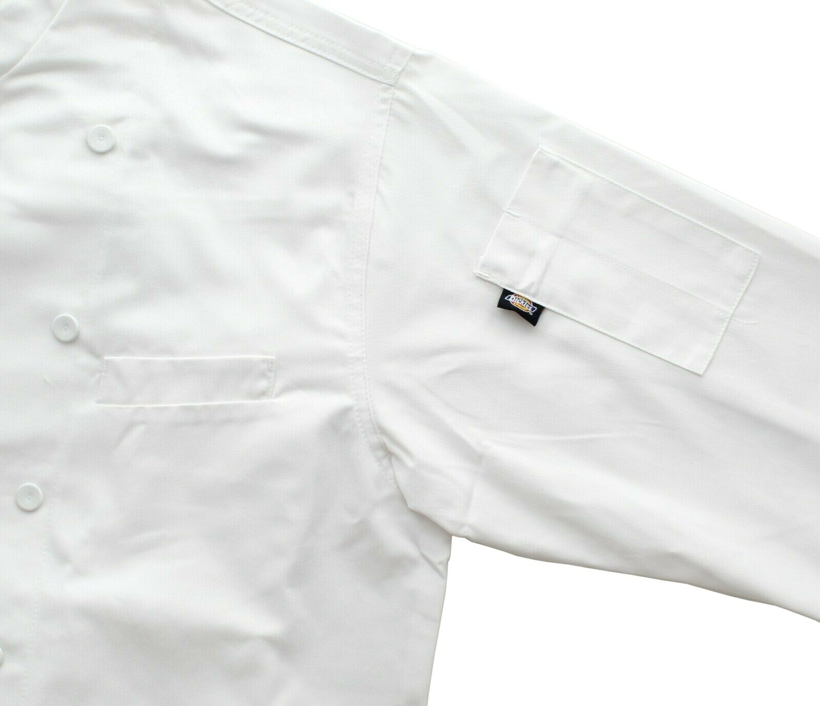 Dickies Executive Chef Coat Lorenzo Jacket Long Sleeve, 12 Button White DC101