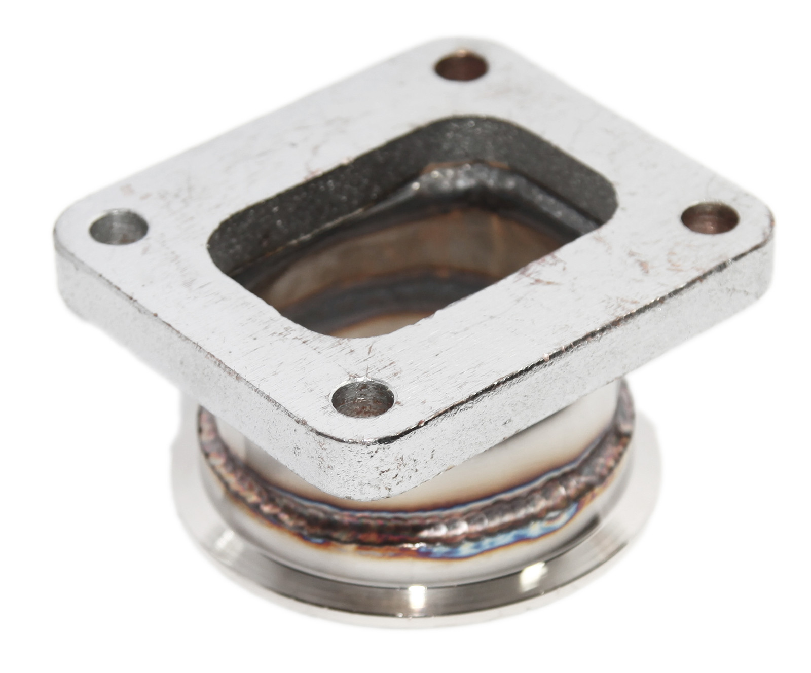 Combo Kit T4-4Bolt to 3"ID V-Band Flange Steel Adapter+Gasket+Clamp+Flanges