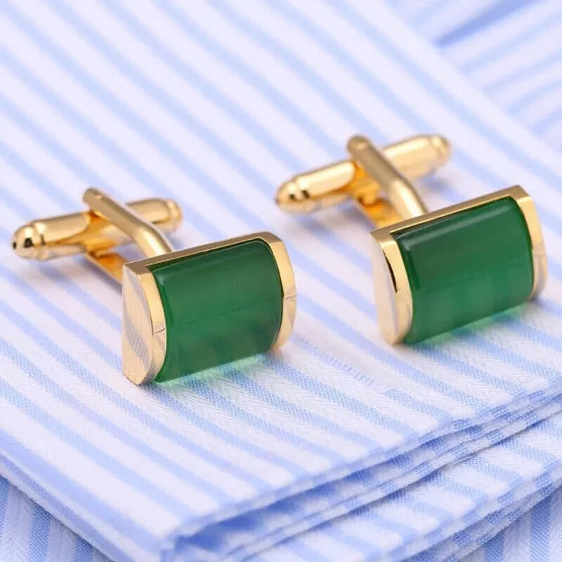 Fashion Men Cufflinks 1 Pair of Shirt Suit Cuff Links Jewelry Rhinestone Classic