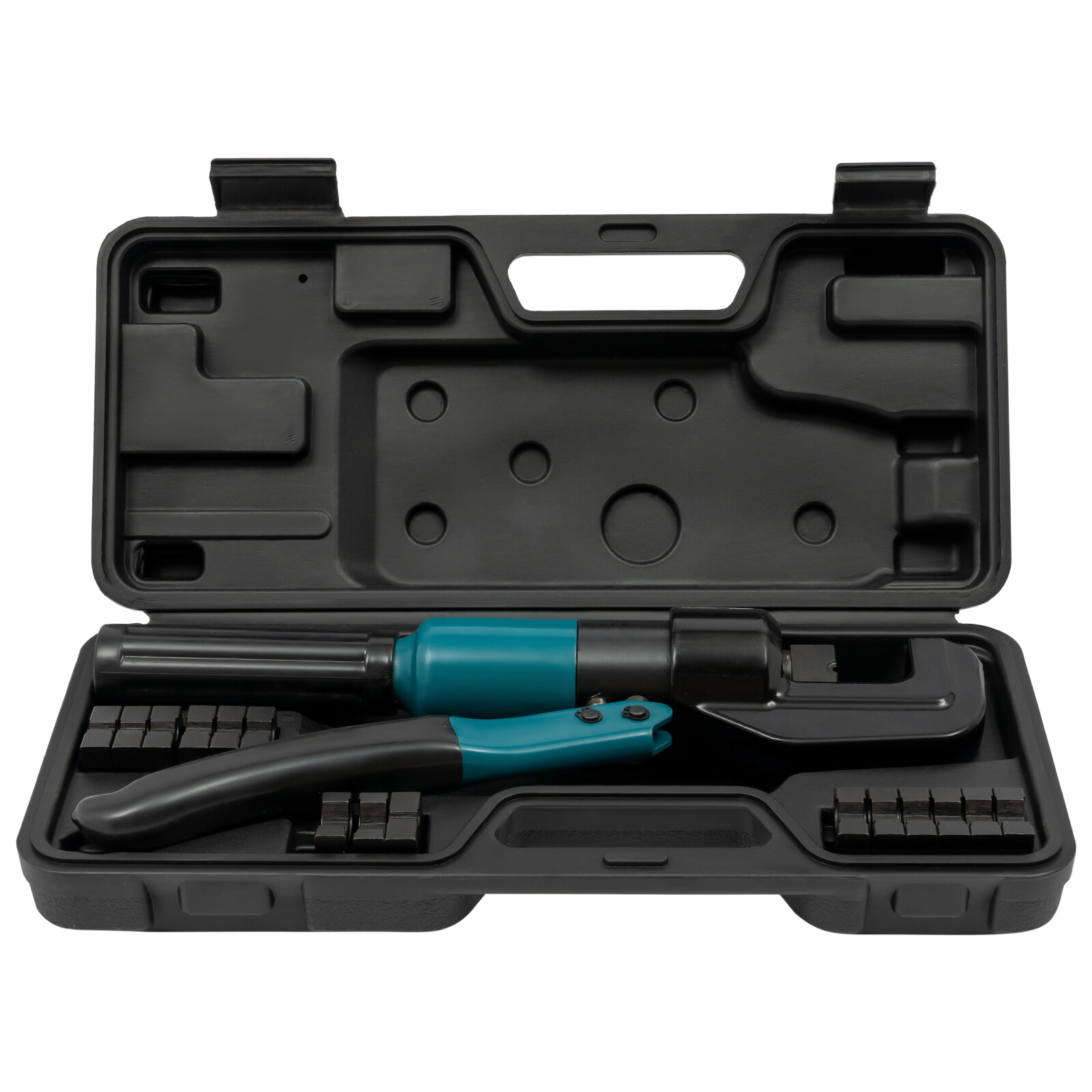 8T Hydraulic Crimper Crimping Tool Wire Rope Swaging Cable Railing Kit+8 Dies