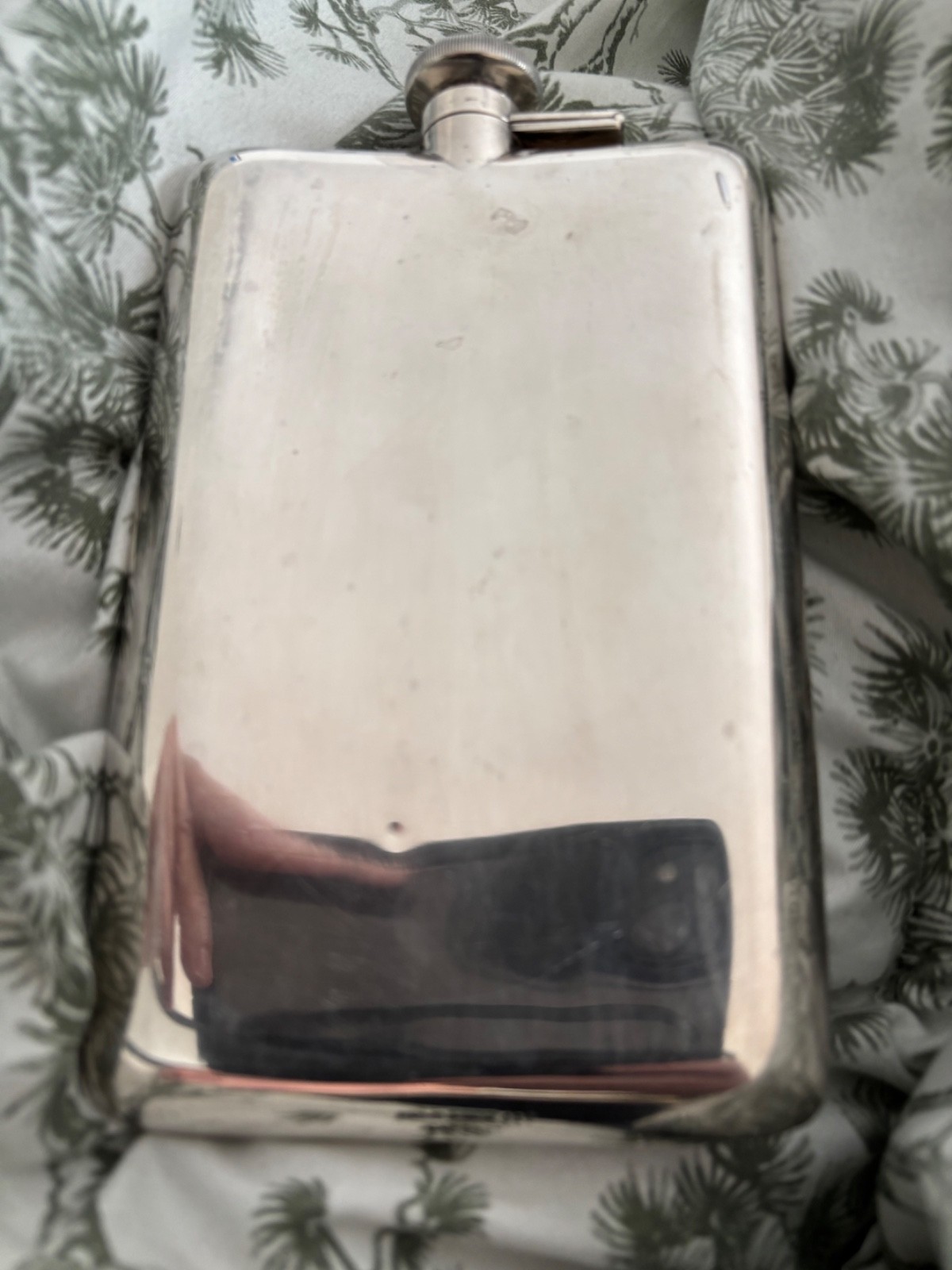 Sterling Silver Large Flask 209 Grams