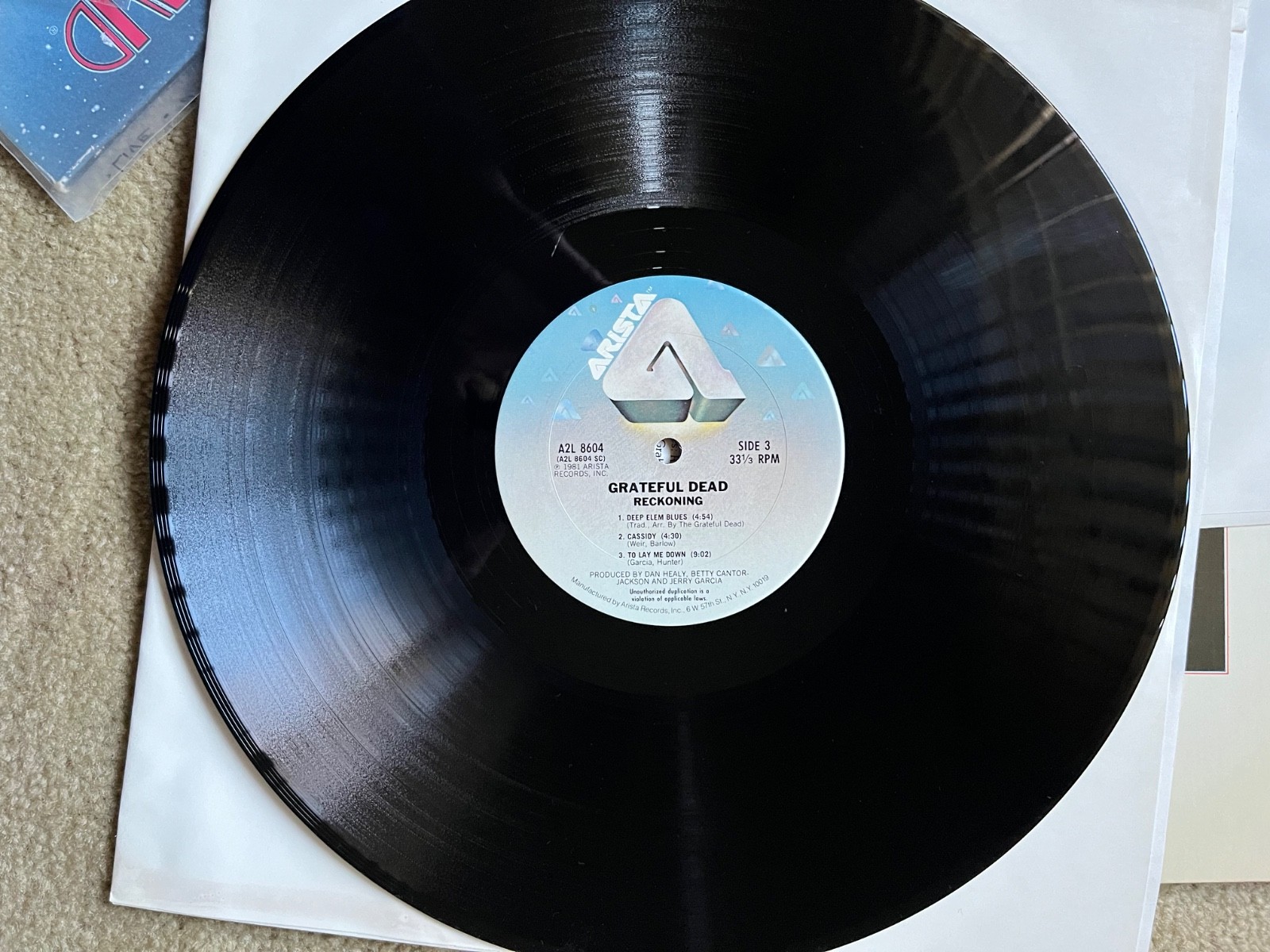 Grateful Dead - Reckoning 2LP OG Arista LPs sleeves VG++ to M- promo cover