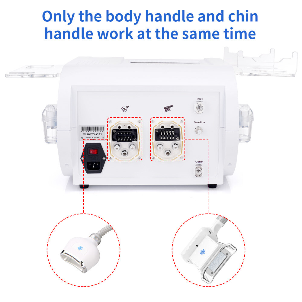 3 Handles Cold Beauty Machine 1 Chin handle+2 Body handle