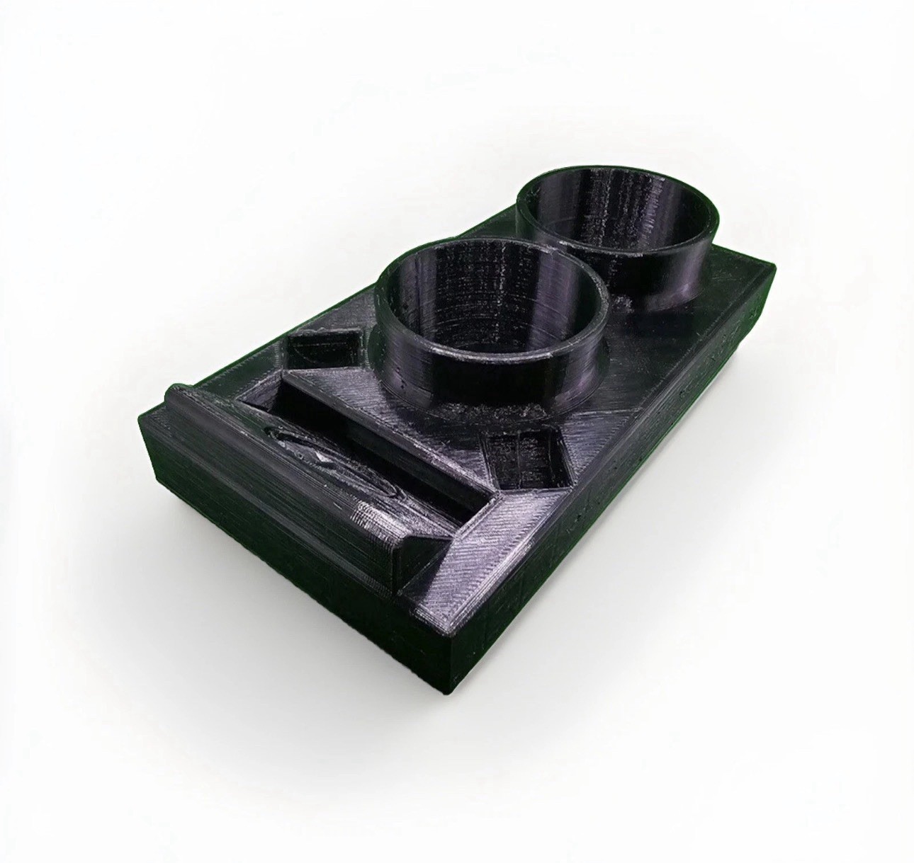 Mercedes Benz W123 & W124 & R107 CUP HOLDER w/ PHONE and Coin Slot & Emblem Logo