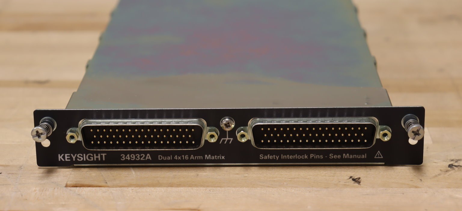Keysight 34932A Armature Matrix Dual 4x16 2-Wire 300V 50-Pin Dsub for 34980A QTY