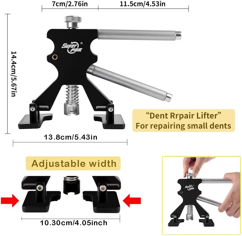 PDR Car Body Dent Puller Bridge Lifter Tool Paintless Hail Remover Repair Kit