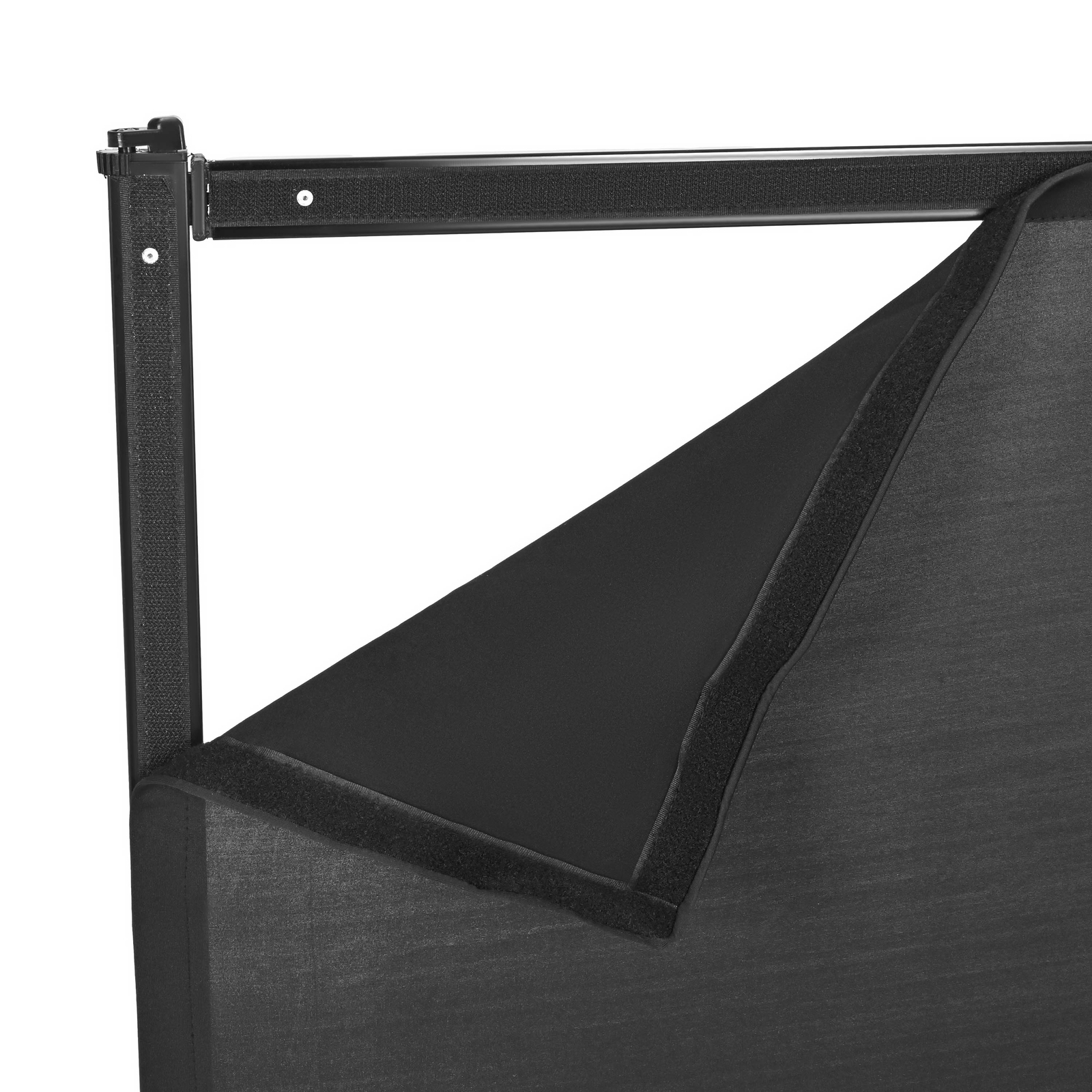 48"x25" White Black DJ Event Facade Scrim Metal Frame Booth With Travel Bag Case