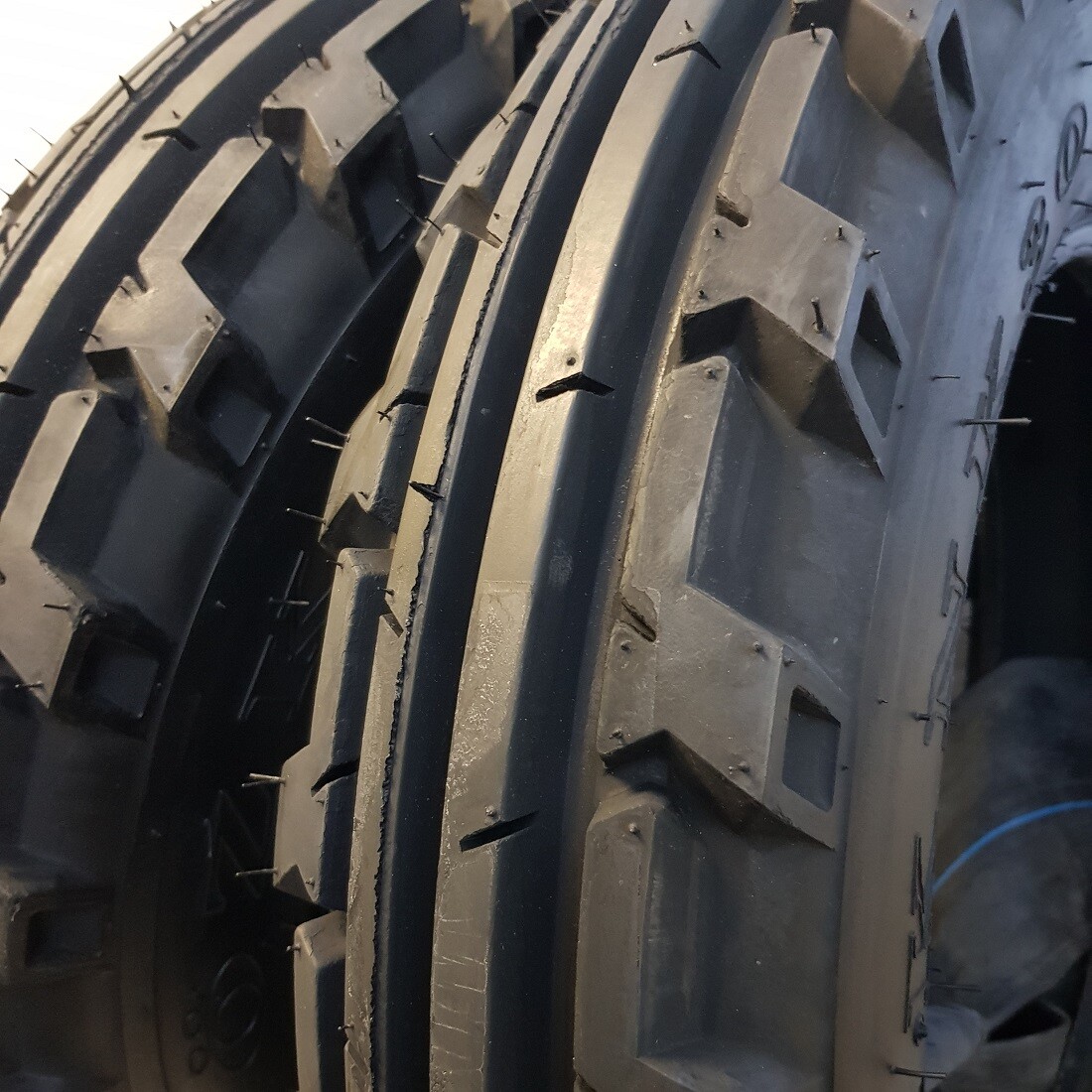 6.00x16, 6.00-16, (2 TIRES + 2 TUBES) 8 PR ROAD CREW KNK-30 4-Rib Tractor Tires