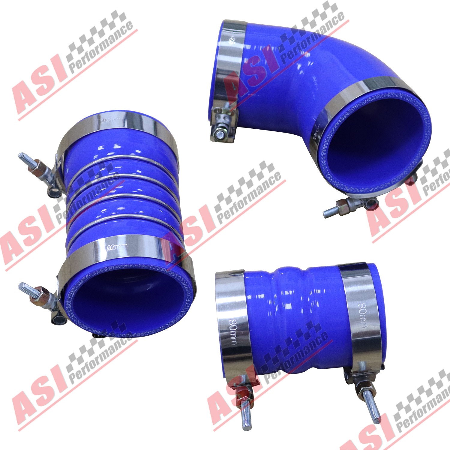 Silicone Hose Kit W/ Stainless Clamps For GM 6.6L LBZ LMM Duramax 2006-2010 NEW