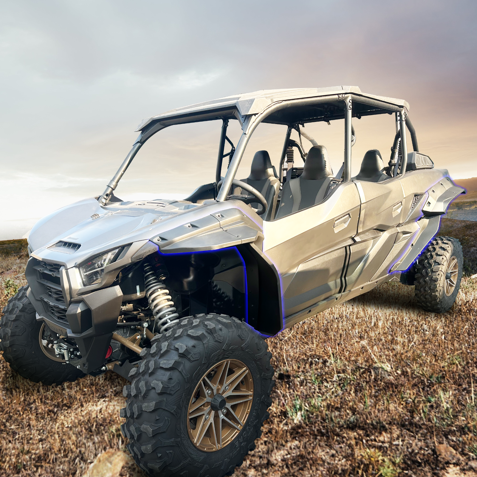 Wide Fender Flares Compatible with Kawasaki KRX 4 1000 2023-2024(fit 4 seater)