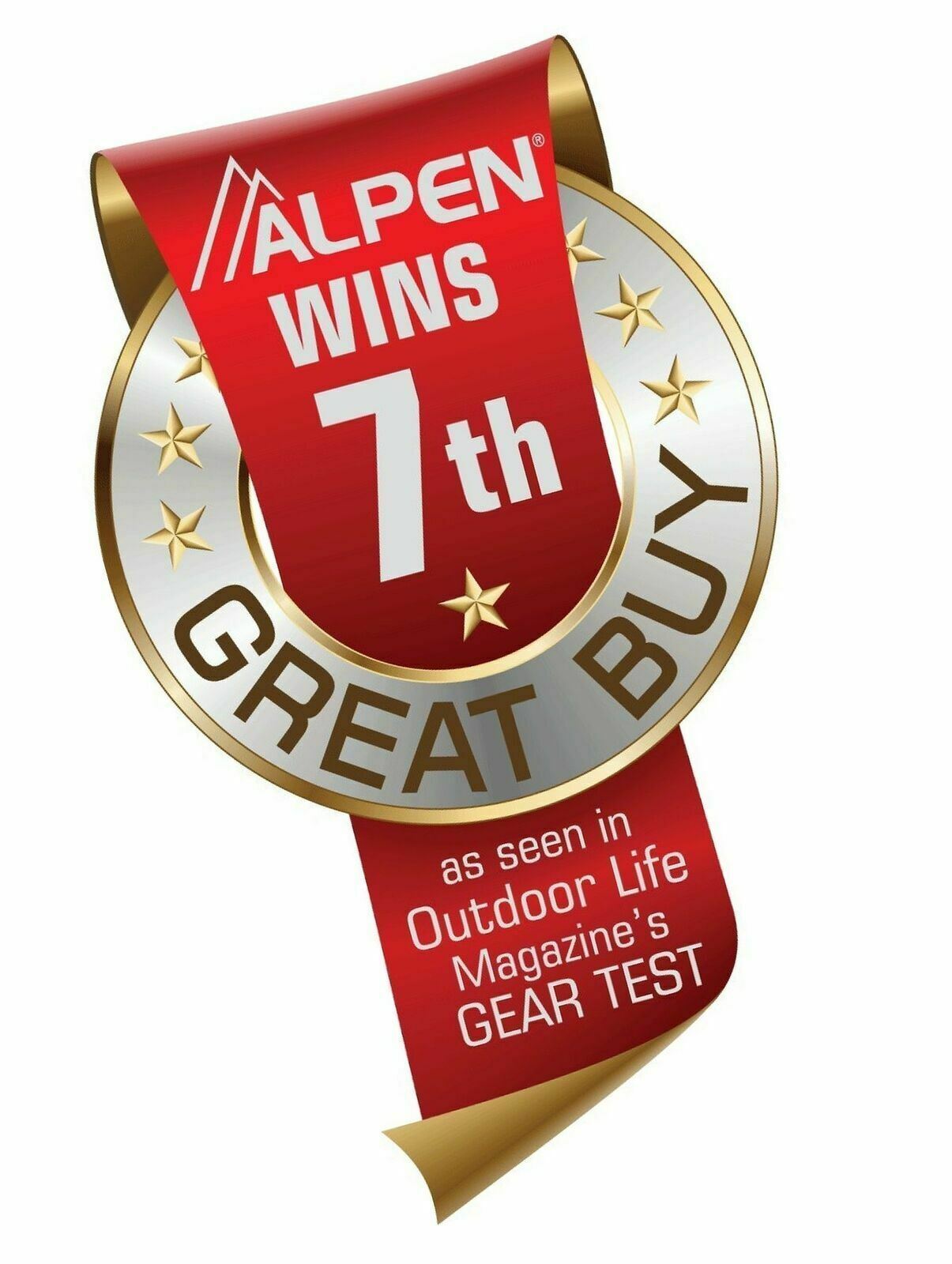 Alpen Optics Monocular Magnification 10x 25 mm w/Carrying Case BK7 coated Lenses