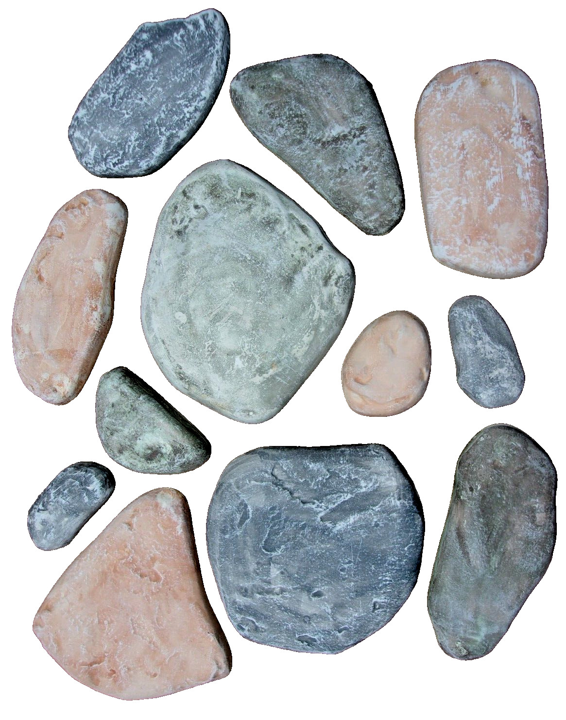 Rock facing concrete cement molds wall veneer flagstone set 12 plastic moulds